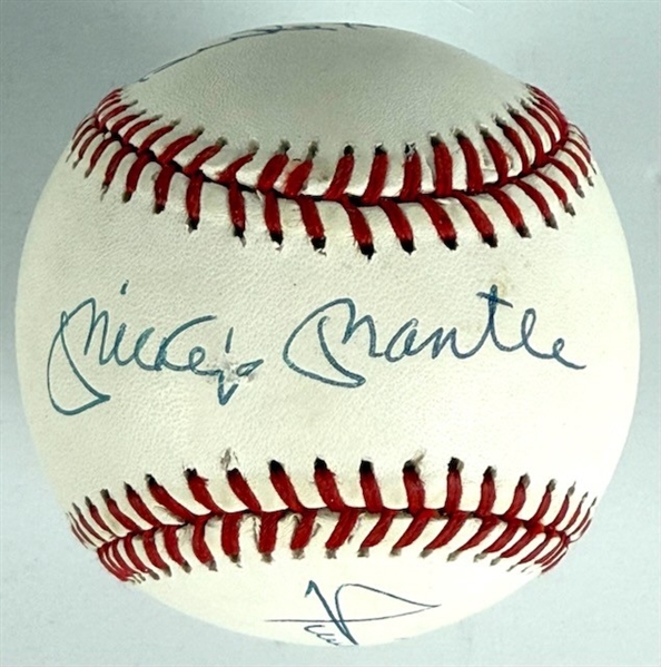 Mickey Mantle, Willie Mays & Duke Snider Superbly Signed ONL Baseball (Third Party Guaranteed)