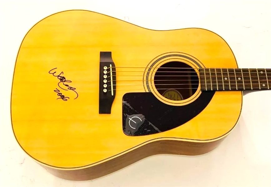 Willie Nelson Signed Acoustic Guitar (JSA)  (John Brennan Collection) 