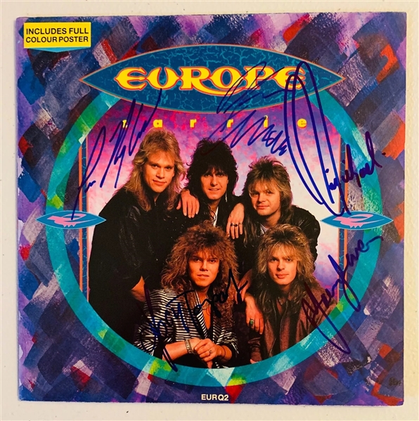 Europe: Group Signed 45 Album (5 Sigs)  (JSA) (John Brennan Collection)