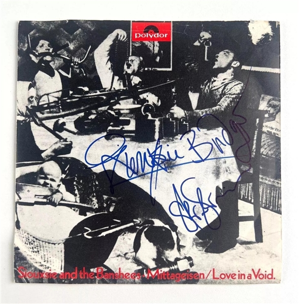 Siouxsie and the Banshees: Group Signed 45 Album (3 Sigs) (JSA) (John Brennan Collection)