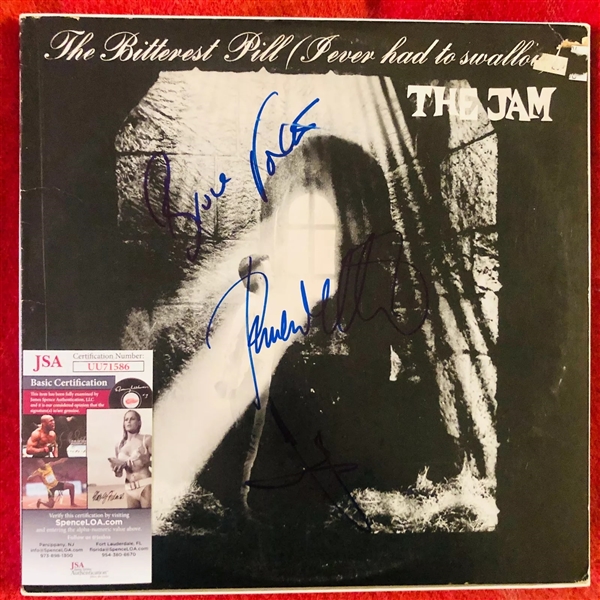 The Jam Autograph Signed "The Bitterest Pill" (3/Sigs) (Beckett/BAS) (John Brennan Collection) 