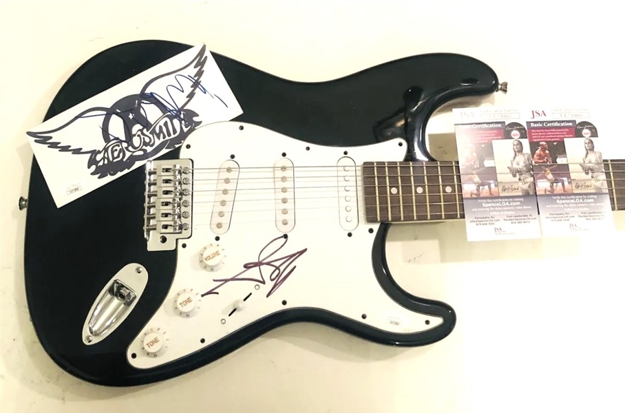 AEROSMITH: Steve Tyler & Joe Perry Signed Guitar (JSA)