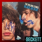 The Rolling Stones Desirable Group Signed "Black and Blue" Record Album (Beckett/BAS LOA)(ex. John Brennan Collection)