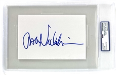 Jack Nicholson Superb Signed 4" x 6" Index Card (PSA/DNA Encapsulated)