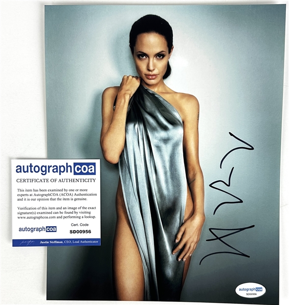 Angelina Jolie Signed 8" x 10" Color Photo (ACOA)