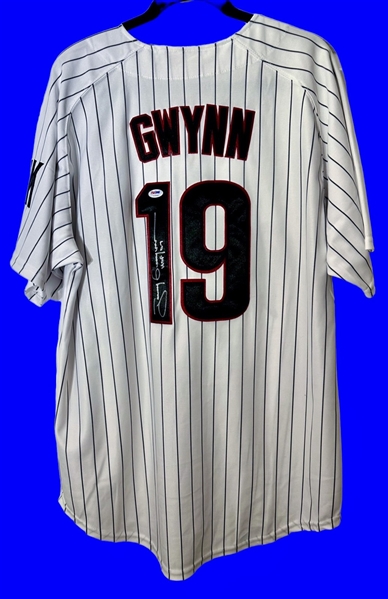 Tony Gwynn Signed Mitchell & Ness 1987 Padres Home Jersey (PSA/DNA)