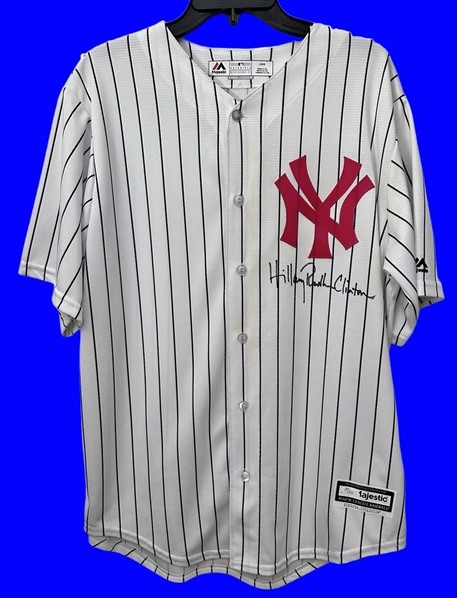 Hillary Clinton Signed NY Yankees Jersey (JSA)