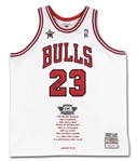 Michael Jordan Signed Ltd. Ed. Career Stat Embroidered Jersey (UDA)