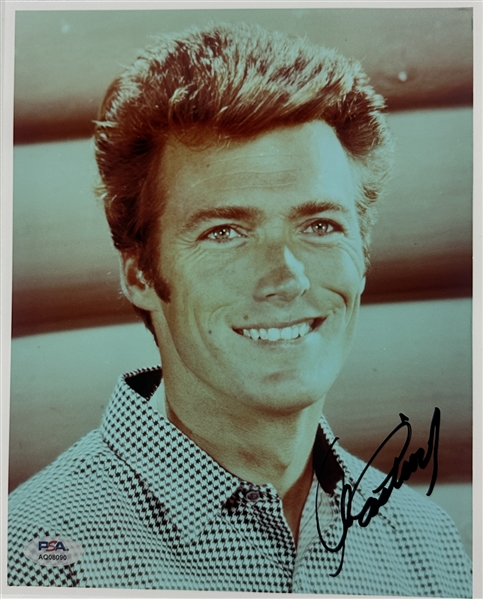 Clint Eastwood Signed 8" x 10" Color Early Photograph (PSA/DNA)