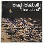 Black Sabbath : Osbourne, Butler, Ward & Iommi Signed "Live at Last" Album w/ Vinyl (Beckett/BAS)