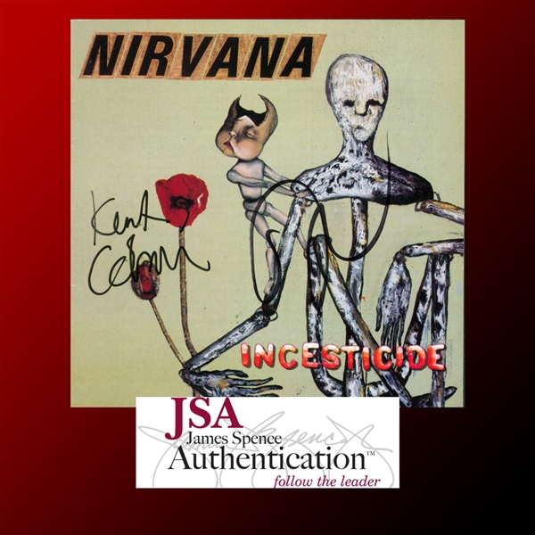 Nirvana Group Signed "Incesticide" CD Cover with RARE Full Name "Kurt Cobain" Autograph (JSA LOA)