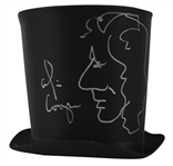 Alice Cooper Signed Top Hat with Unique Self-Portrait Sketch (Beckett/BAS)