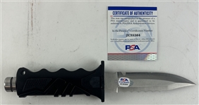 U.S. Navy Seal Robert O'Neill Signed Diver Knife & Sheath (PSA/DNA)