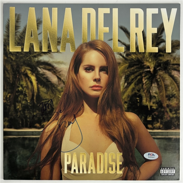 Lana Del Rey Signed "Paradise" Album Cover w/ Vinyl (Ex. Ulrich Collection)(PSA/DNA)