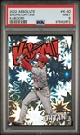 2022 Absolute Shohei Ohtani Kaboom! #K-SO Inset Card - Graded MINT 9 (PSA Encapsulated)