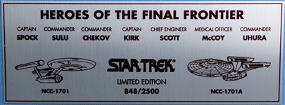 Star Trek Cast Signed Limited Edition Photo in Framed Display w/ Shatner, Nimoy, & 5 Others! (JSA LOA)