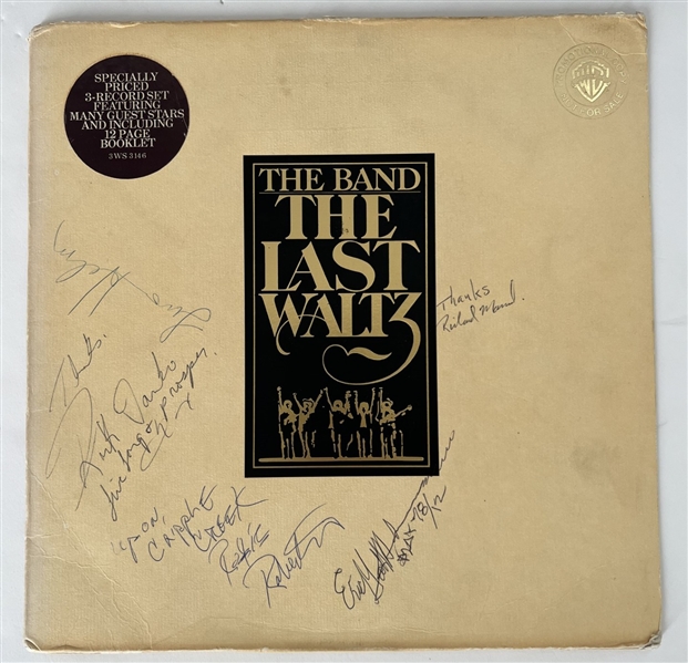 The Band – The Last Waltz Group Signed Album – The Only Known Complete Signed Edition 