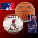 Shaquille ONeal Game Used & PHOTO-MATCHED Game Ball from 10,000th Career Rebound Game - Direct from Shaqs Personal Collection! (Sports Investors LOA, Shaq LOA & Beckett/BAS)