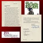 Steve McQueen Signed Significant Loan Out Agreement for His Performance in "The Great Escape"! (JSA LOA)