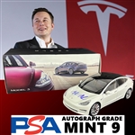 Elon Musk ULTRA RARE Signed Tesla Model 3 1:18 Scale Model Car with MINT 9 Autograph (PSA/DNA LOA)