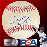 Shohei Ohtani Signed & Game Used OML Baseball from 8-28-2024 Game vs. Diamondbacks - from 42/42 Game :: Ball Pitched to Ohtani 4 Times! (MVP Season & World Series Champ)(PSA & MLB Holo)