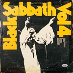 Black Sabbath: VOL4 Group Signed Album (4/Sigs) (PSA/DNA)