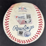 Aaron Judge Game Used & Signed OML Baseball :: Used 6-11-2022 CHC vs NYY :: Judge 2-HR, 3 RBI Game! (62 Home Run Season)(MLB Holo & PSA/DNA)
