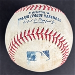Aaron Judge Game Used & Signed OML Baseball :: Used 6-11-2022 CHC vs NYY :: Judge 2-HR, 3 RBI Game! (62 Home Run Season)(MLB Holo & PSA/DNA)