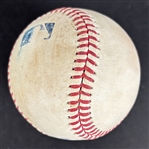 Aaron Judge Game Used & Signed OML Baseball :: Used 6-11-2022 CHC vs NYY :: Judge 2-HR, 3 RBI Game! (62 Home Run Season)(MLB Holo & PSA/DNA)