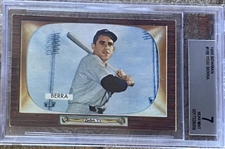 1955 Bowman #168 Yogi Berra Beckett - BGS NM 7