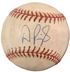 Albert Pujols Rookie-Era Signed & Game Used OML Selig Baseball (JSA)