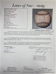 Albert Pujols Rookie-Era Signed & Game Used OML Selig Baseball (JSA)