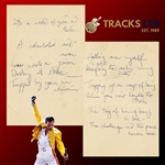 Queen Freddie Mercury 1980s Handwritten Lyrics (TRACKS LTD)