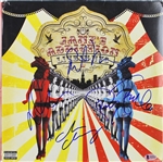 Jane's Addiction Group Signed Signed Live In NYC Album Cover- 4/Sigs Including Navarro, Cheney, Farrell, and Perkins (Beckett/BAS)