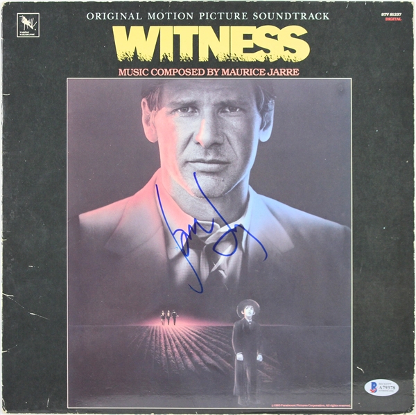 Harrison Ford Signed "Witness" Soundtrack Album Cover W/ Vinyl (Beckett/BAS)