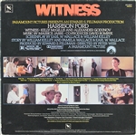Harrison Ford Signed Witness Soundtrack Album Cover W/ Vinyl (Beckett/BAS)