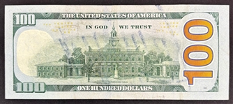 Donald Trump Signed $100 Bill (Beckett/BAS LOA)