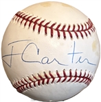 President Jimmy Carter Signed OML Baseball (PSA/DNA)