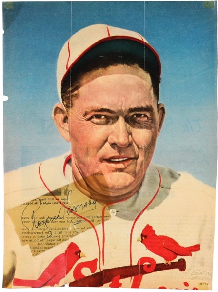 Rogers Hornsby Vintage Signed 8" x 11" Magazine Photo - Rare Color Variation! (Beckett/BAS)