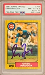 1987 Topps Traded #70T Greg Maddux Signed Rookie Trading Card w/ Gem Mint 10 Auto! (PSA Encapsulated)