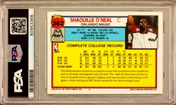 1992 Topps #362 Shaquille O'Neal Signed  Rookie Trading Card  (PSA Encapsulated)