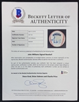 John Williams Signed OML Baseball (Beckett/BAS LOA)