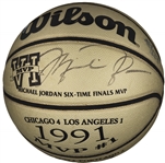 Michael Jordan Signed Limited Edition (/123) Mr. MVP Finals MVP Gold Basketball (Upper Deck/UDA)