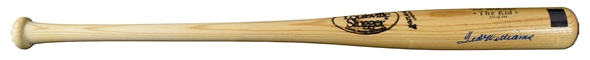 Ted Williams Near-Mint Signed Limited Edition Full Size Louisville Slugger Baseball Bat (Green Diamond & Third Party Guaranteed)