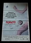 "Porkys" Cast Multi-Signed Original Full-Sized One Sheet Poster (6 Sigs)(Third Party Guaranteed)