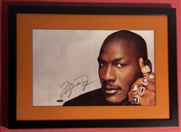 Michael Jordan Signed "Iconic 6 Rings" Portrait Photo (UDA Certified)