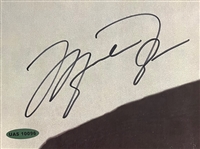 Michael Jordan Signed Iconic 6 Rings Portrait Photo (UDA Certified)