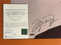 Michael Jordan Signed Iconic 6 Rings Portrait Photo (UDA Certified)