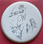 Van Halen Group Signed Drumhead (4/Sigs) (Beckett/BAS) 