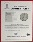 Van Halen Group Signed Drumhead (4/Sigs) (Beckett/BAS) 